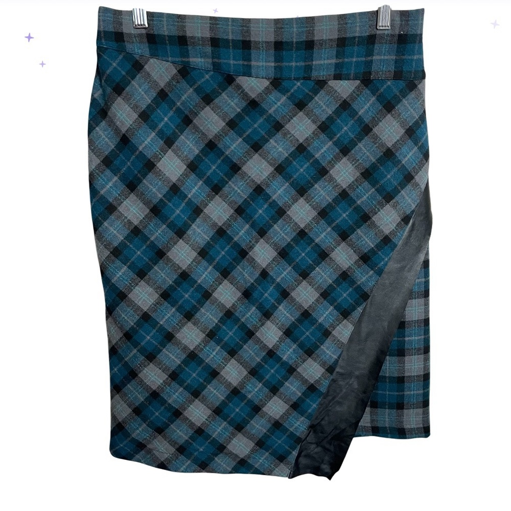 J brand vintage plaid midi skirt